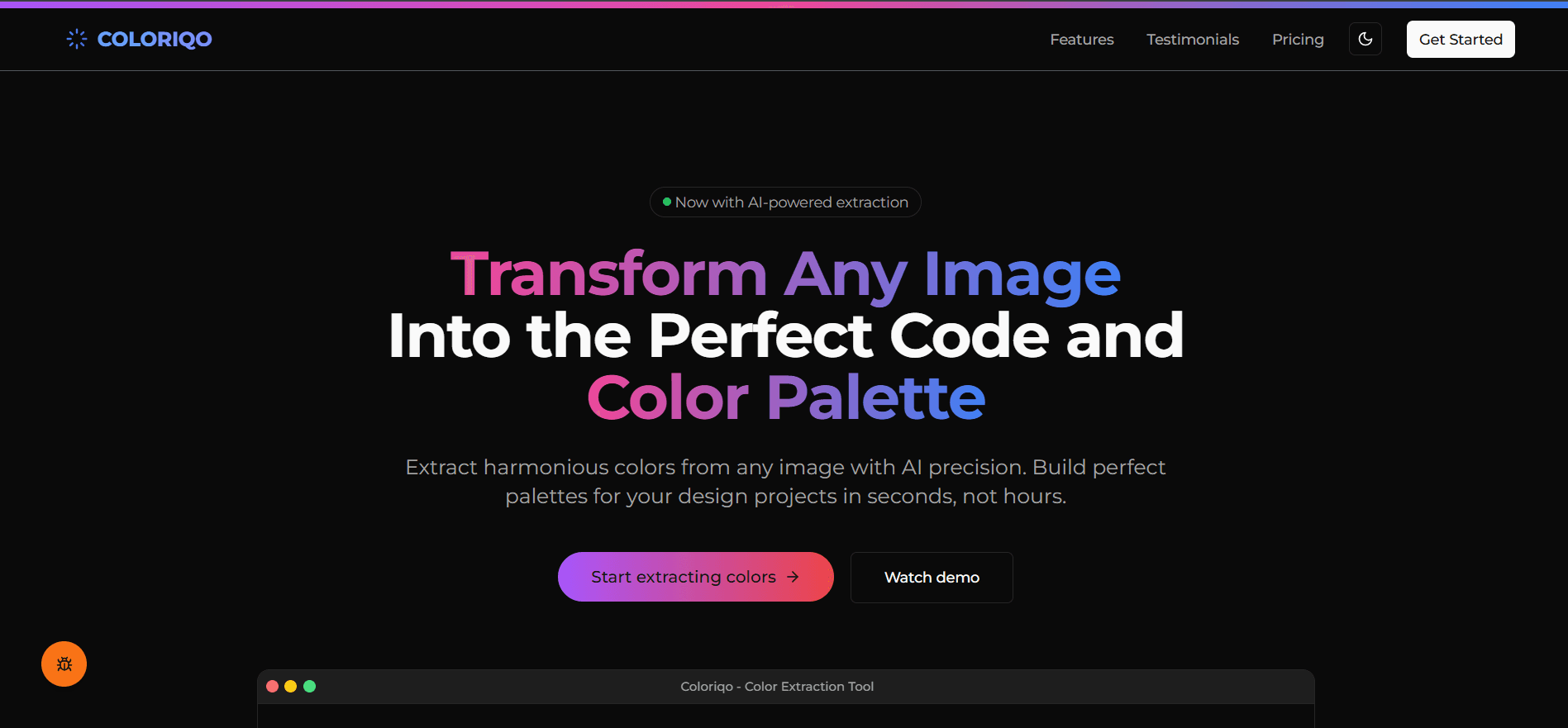 Screenshot of Coloriqo
