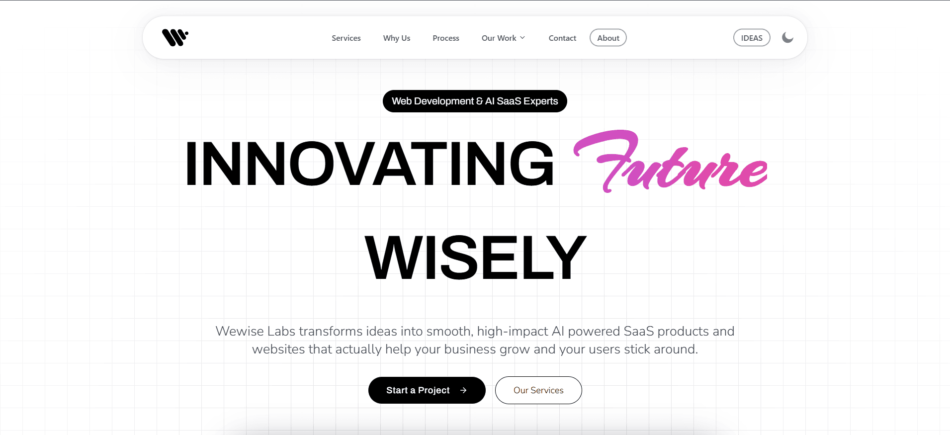 Screenshot of Wewise Labs